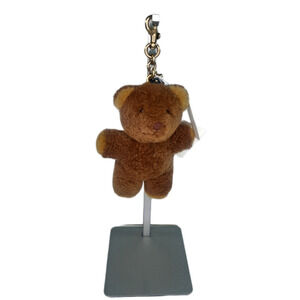 Coach Collectible Teddy Bear Bag Charm in Shearling - Brown Bear - NWT